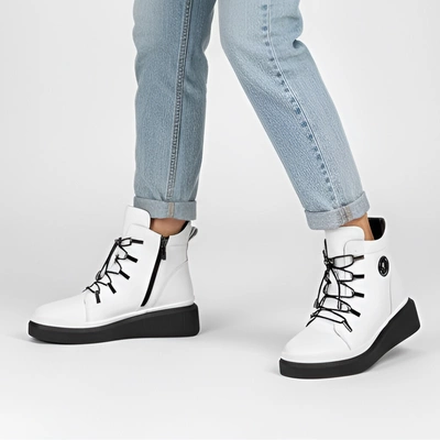 Kotníková Obuv FILIPPO - DBT7416/25 WH Biały