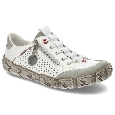 Polobotky RIEKER - L0355-80 White