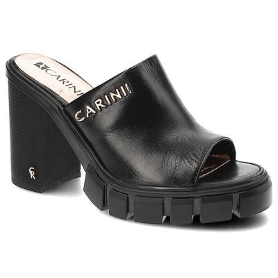 Pantofle CARINII - B8512_-E50-000-000-E98 Czarny