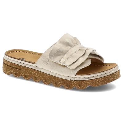 Pantofle RIEKER - V8763-60 Beige