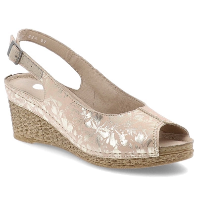 Sandály ARMODO - 5-0824-087 Pigi Złote Kwiaty