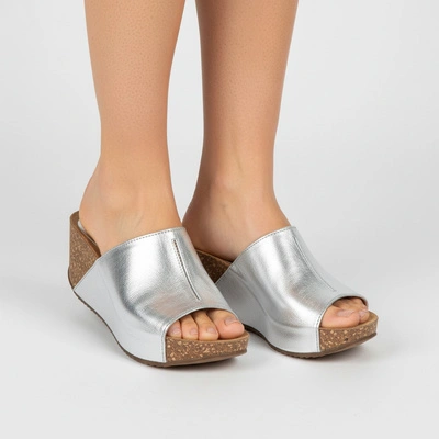 Pantofle SIMEN - 1563A Vs14 Kryształki Srebro