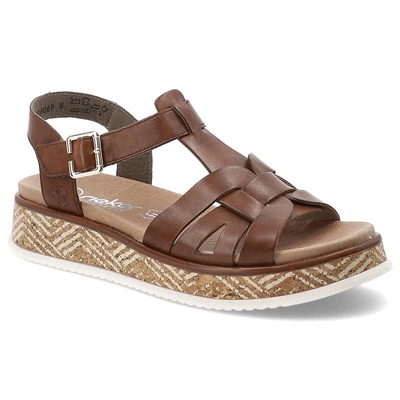 Sandály RIEKER - W0853-24 Brown