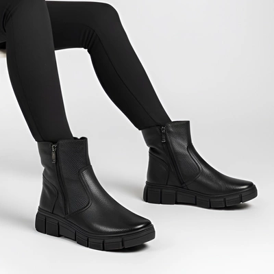 Kotníková Obuv WASAK - 0730 Czarny Groszek/Wełna