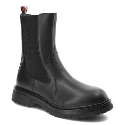 Boty TOMMY HILFIGER - T3A5-32378-1355999-Chelsea Boot Black 999