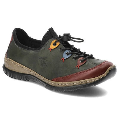 Polobotky RIEKER - N3271-54 Green Combination