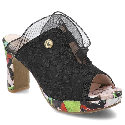 Pantofle LAURA VITA - Hicao 725 SL16028D-7 Noir