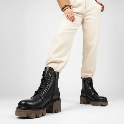 Boty ARMODO - 60376 V.Czarny+Sr.