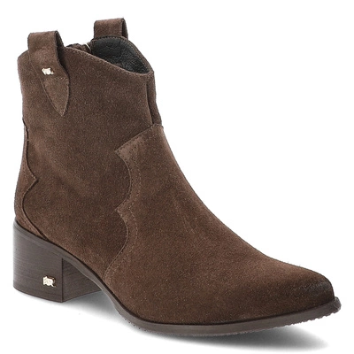 Kovbojské Boty KARINO - 4794/015-F Mokka/Welur