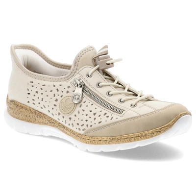 Polobotky RIEKER - N42V3-60 Beige