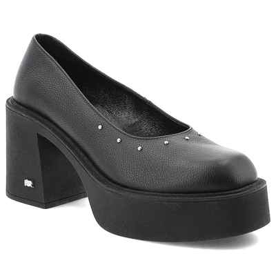 Polobotky KARINO - 5648/126-P Czarny/Lico