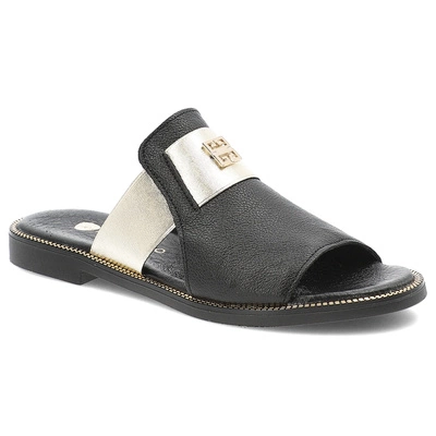 Pantofle ARMODO - 40423 V.Czarny/Złoty