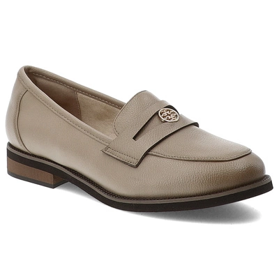 Mokasíny CAMBELL - 25-19301BG Beżowy