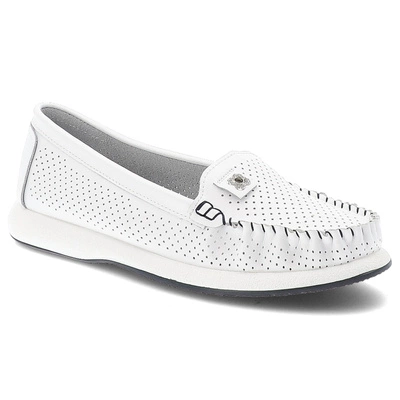 Mokasíny S.BARSKI - LR51-673 White/Navy