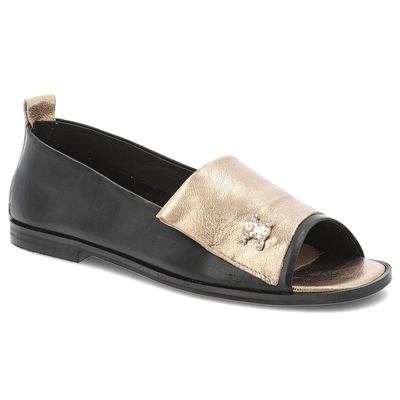 Sandály ARMODO - 1865 Czarny+Złoto