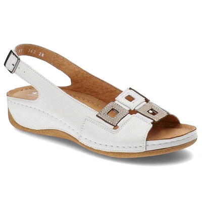 Sandály POLLONUS - 5-1162-028 Bílé