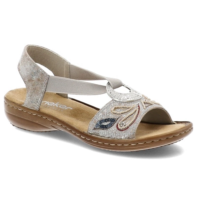 Sandály RIEKER - 608B4-90 Metallic