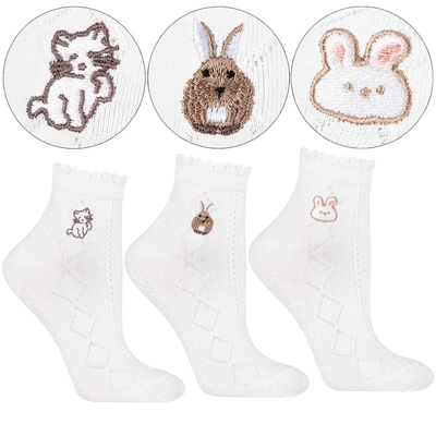 Ponožky MORAJ 3 Pary - CSL200-146 White