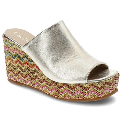 Pantofle CHEBELLO - 4100_-454-000-PSK-S277 Złoty