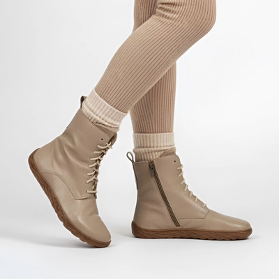 Kotníková Obuv Barefoot WASAK - 0778 Latte Groszek