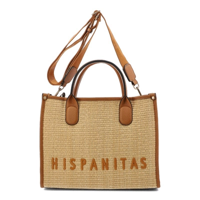 Kabelka HISPANITAS - BV253833 Rafia-V25 Natural Samba-V25 Cuoio