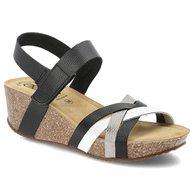 Sandály HEE - 25012 Marsella Ne/Niq/Pla