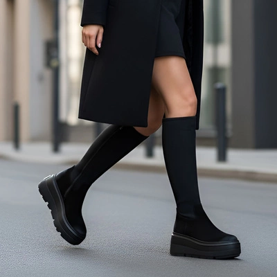 Kozačky CHEBELLO - 4741_-034-415-MIC-S332 Czarny