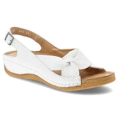 Sandály ARMODO - 5-0686-068 Biały Verona+Pefro
