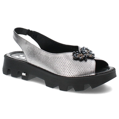 Sandály KARINO - 4951/078-P Stříbrné