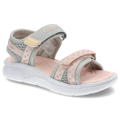 Sandály KANGAROOS - 18873 000 2063 K-ES Finja Vapor Grey/Frost Pink