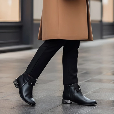 Kotníková Obuv ARMODO - 1396 Czarny