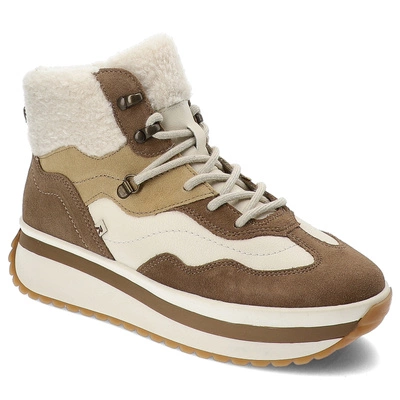 Boty RIEKER - W0970-64 Beige