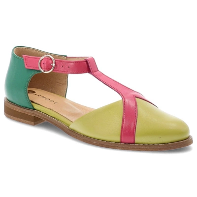 Sandály ARMODO - 4245/35 Limone/Fuksja/Melissa