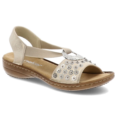 Sandály RIEKER - 608B5-90 Metallic