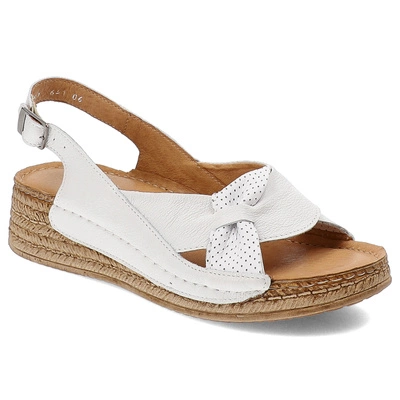 Sandály POLLONUS - 5-1641-006 Bílé