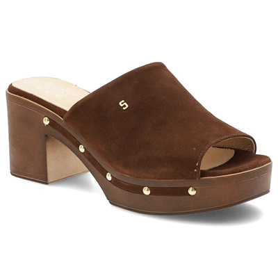 Pantofle SIMEN - 6844A K.W.Brąz