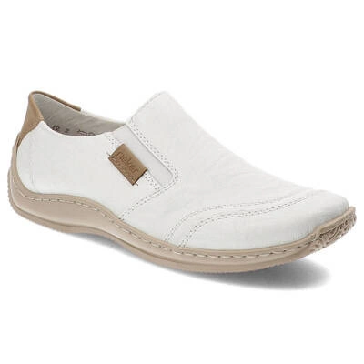 Polobotky RIEKER - L1755-80 Bílé