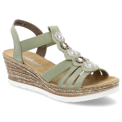 Sandály RIEKER - 619B2-52 Green