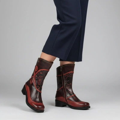 Kozačky LAURA VITA - Ihclemo 12 SO2014-2 Rouge