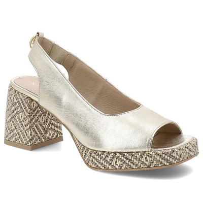 Sandály KARINO - 4546/112-P Złoty/Lico