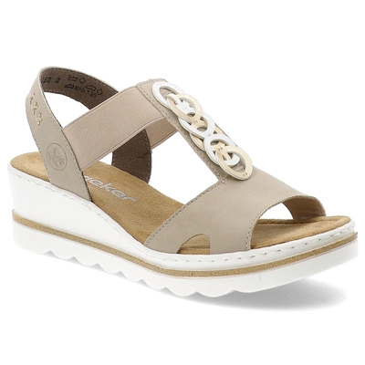 Sandály RIEKER - 67498-62 Beige