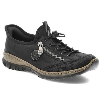 Polobotky RIEKER - N3267-01 Black