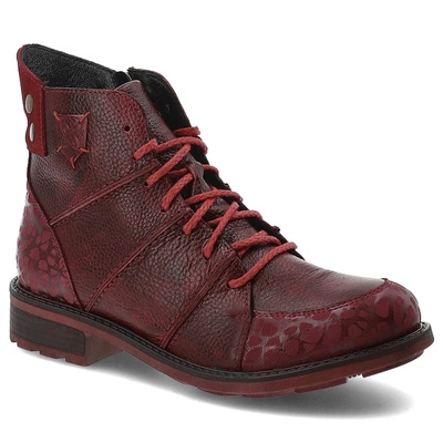 Kotníkové Boty MACIEJKA - 07047-08/00-8 Czerwony