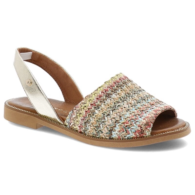 Sandály ARMODO - 40424 Plec.Multi+Kryształ Zł.