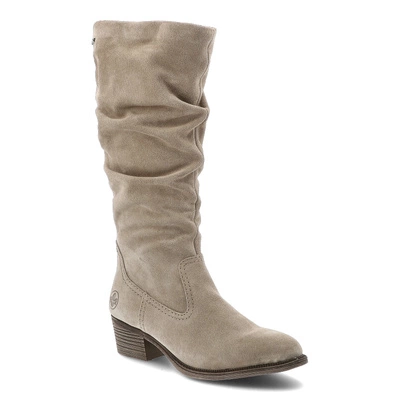 Kozačky RIEKER - 73159-60 Beige