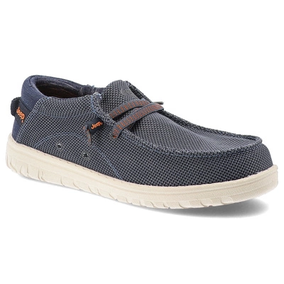 Polobotky JEEP - Samoa Wallabee Knit JM51030A 100 Blue