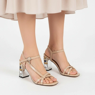 Sandály S.BARSKI - CR-232 Beige