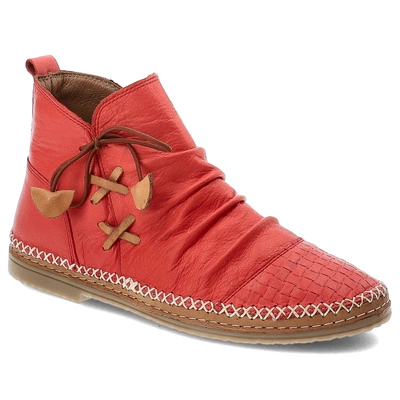 Boty RAVINI - 1821-X Red-Tan