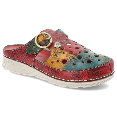 Pantofle LAURA VITA - Dorry 08 JD1819-8 Rouge