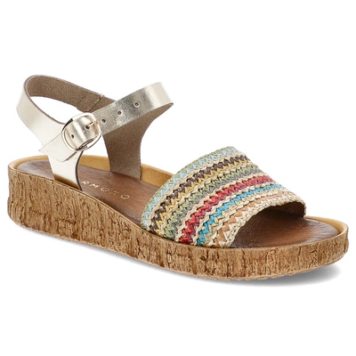 Sandály ARMODO - 40447 Bf.Złoto+Plec.Beż